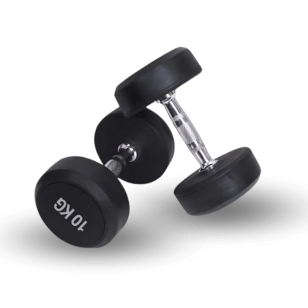 ดัมเบลยางออกกำลังกาย Homefittools แบบกลม 10 kg_0